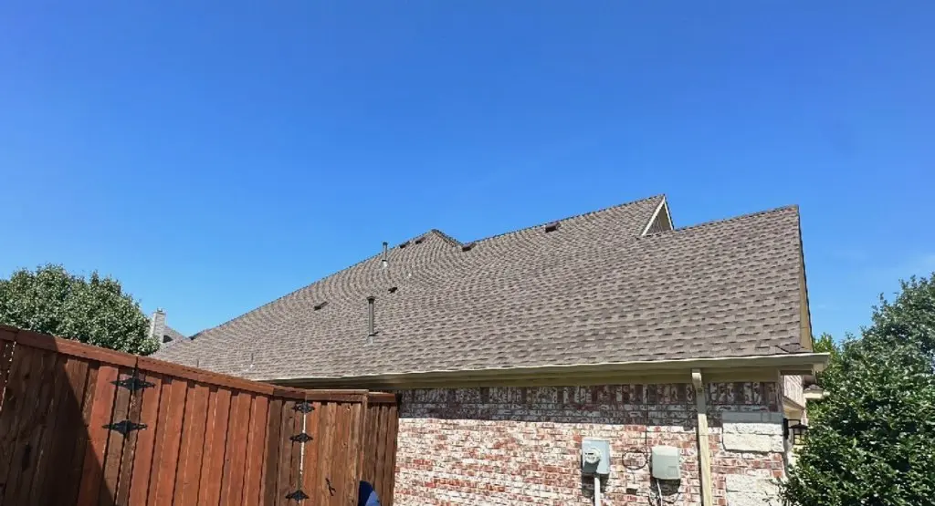 Completed roof replacement project in Bethany